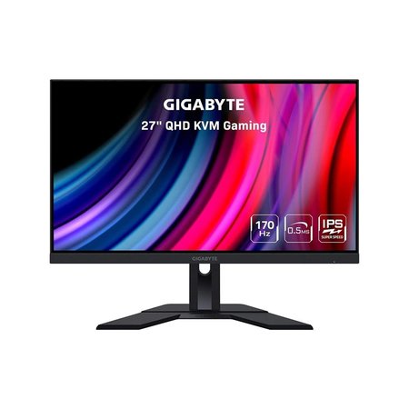 GIGABYTE Gigabyte M27Q-SA 27 in. KVM FreeSync 170 Hz QHD HDR IPS Gaming Monitor - QHD - 2560x1440 - 350 cd m2 - 170 Hz HDMI M27Q-SA